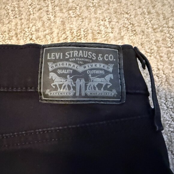 Levis 720 High Rise Super Skinny Jeans - Black Squared - Picture 2 of 5